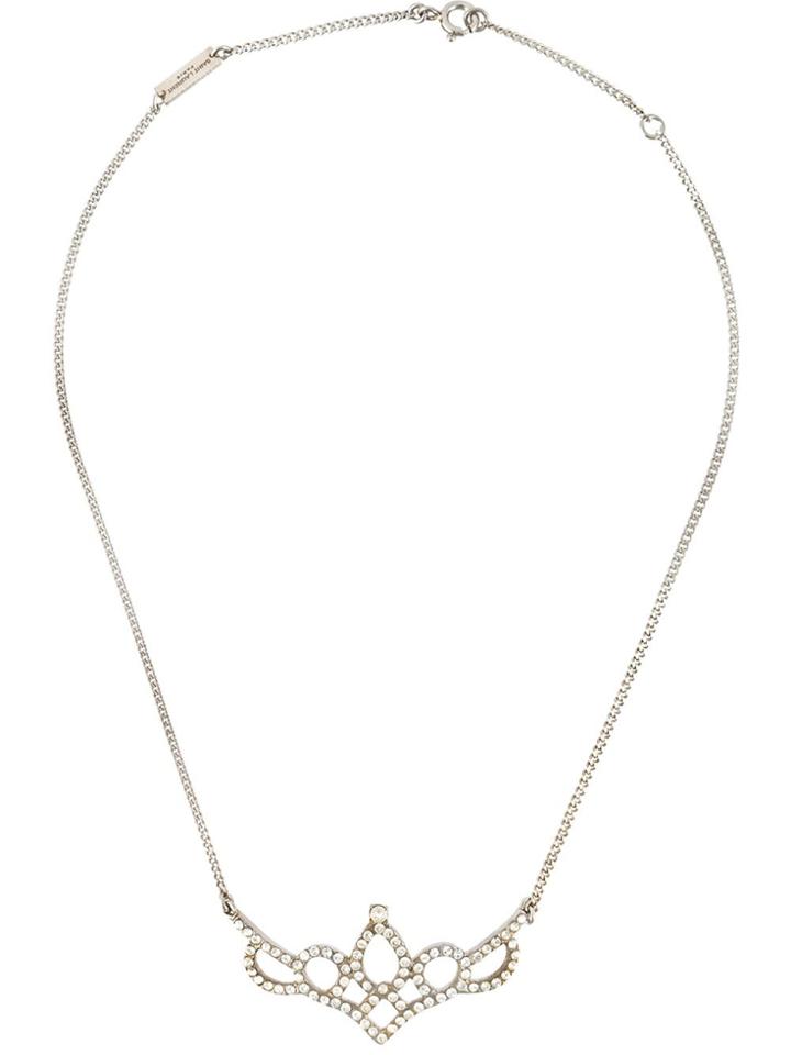 Saint Laurent Diadème Tiara Necklace - Metallic