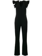 Pinko Ruffle Sleeve Jumpsuit - Black