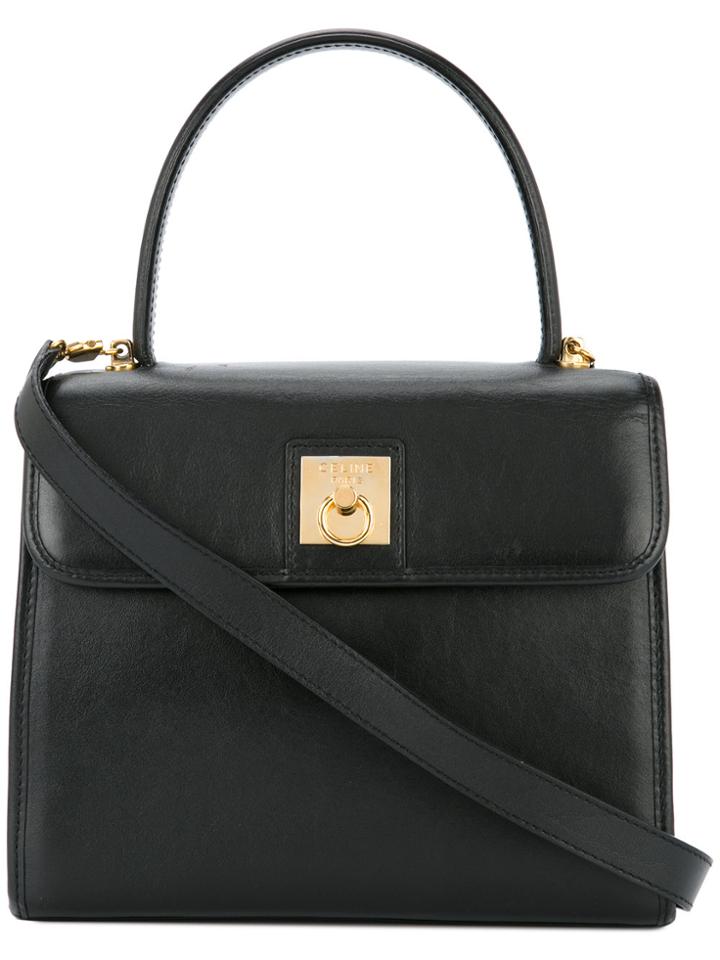 Céline Vintage Logos 2way Handbag - Black