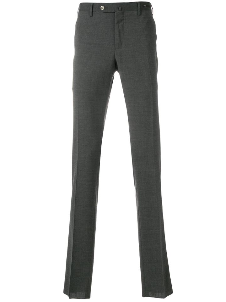 Pt01 Slim Fit Tailored Trousers - Black