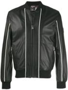 Plein Sport Striped Bomber Jacket - Black
