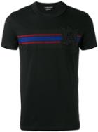 Alexander Mcqueen Badge Appliqué T-shirt, Men's, Size: Medium, Black, Cotton/polyester