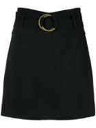 Nk Belted Mini Skirt - Black