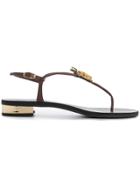 Giuseppe Zanotti Design Pineapple Crystal-embellished Sandals - Brown