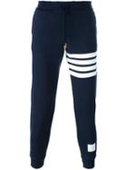 Thom Browne Contrast Stripe Trackpants, Men's, Size: 1, Blue, Cotton