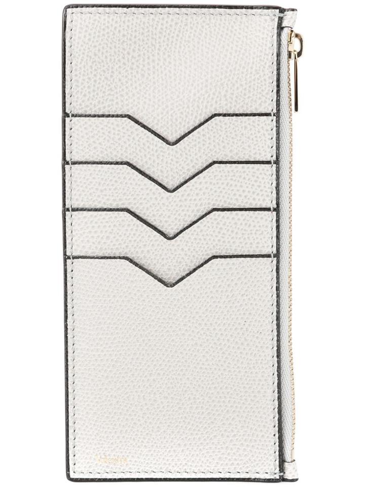 Valextra Zipped Card Case - Grey