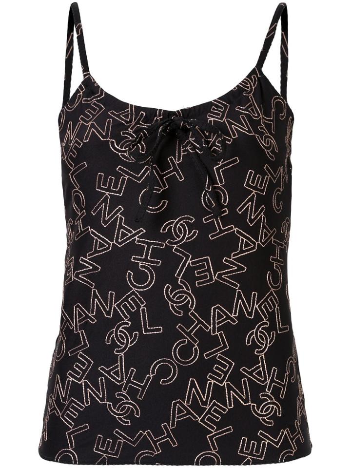 Chanel Vintage Chanel Cc Camisole Tops - Black