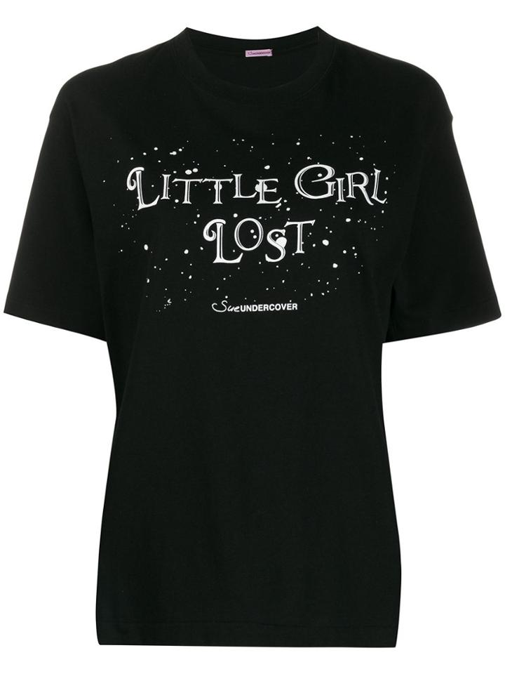 Undercover Little Girl Lost Print T-shirt - Black