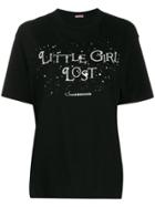 Undercover Little Girl Lost Print T-shirt - Black