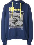 Gcds Photographic-print Hoodie - Blue