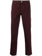 Brunello Cucinelli Skinny Fit Trousers - Red