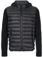 Prada Contrast Sleeve Padded Jacket - Black