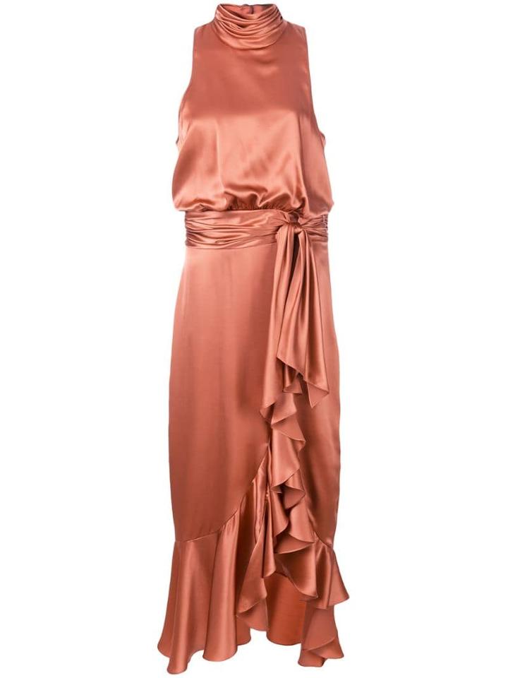 Cinq A Sept Winona Ruffled Dress - Red