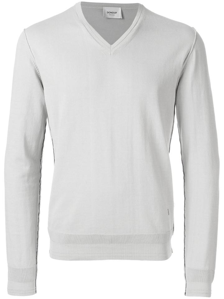 Dondup V-neck Jumper - Grey