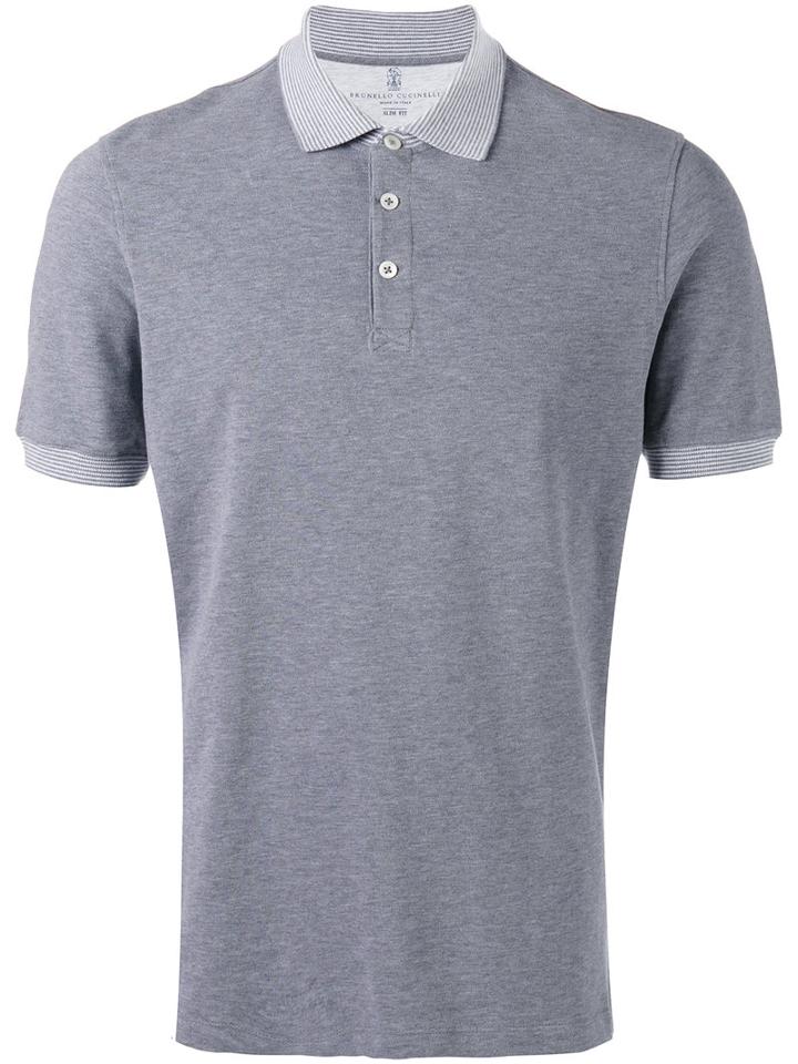 Brunello Cucinelli - Classic Polo Shirt - Men - Cotton - L, Grey, Cotton