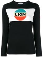 Bella Freud Lion Stripe Wool Jumper, Women's, Size: Xs, Black, Wool