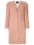 Unreal Fur Faux Fur De Fur Coat - Pink