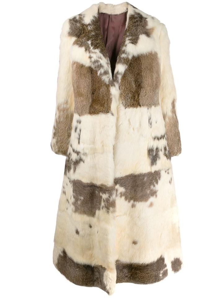 A.n.g.e.l.o. Vintage Cult 1970s Longline Coat - Neutrals