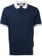 Cerruti 1881 - Contrast Collar Polo Shirt - Men - Cotton/spandex/elastane - Xl, Blue, Cotton/spandex/elastane