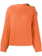 Acne Studios Holden Sweater, Women's, Size: Xxs, Yellow/orange, Nylon/mohair/wool