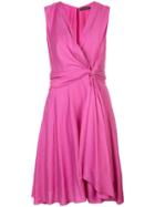 Natori Knot Tie Dress - Pink