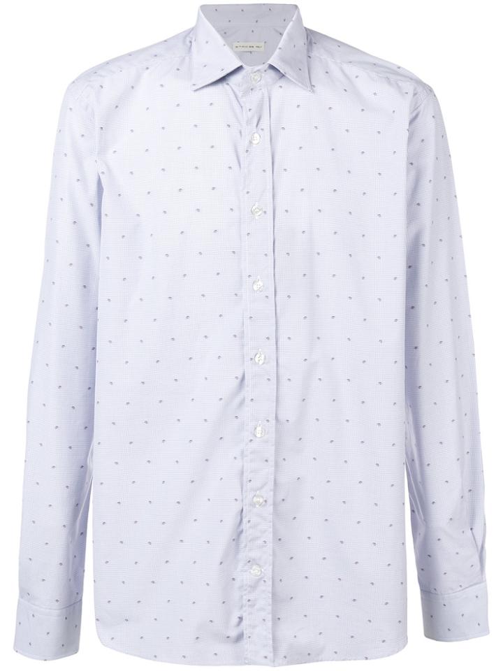 Etro Micro-paisley Shirt - Blue