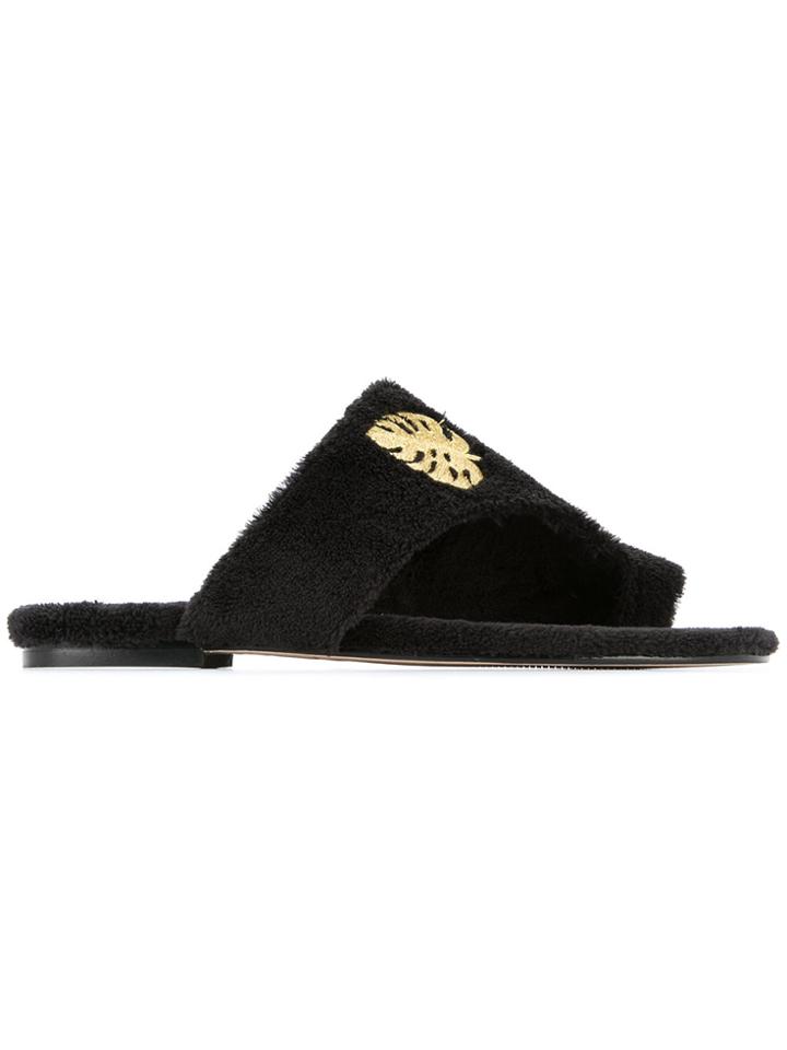 Mara & Mine Maggi Mae Palm Sandals - Black