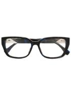 Fendi Eyewear Colour-block Square Glasses - Blue
