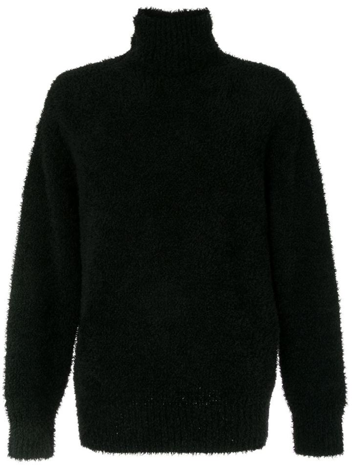 Kazuyuki Kumagai Turtleneck Textured Jumper - Black