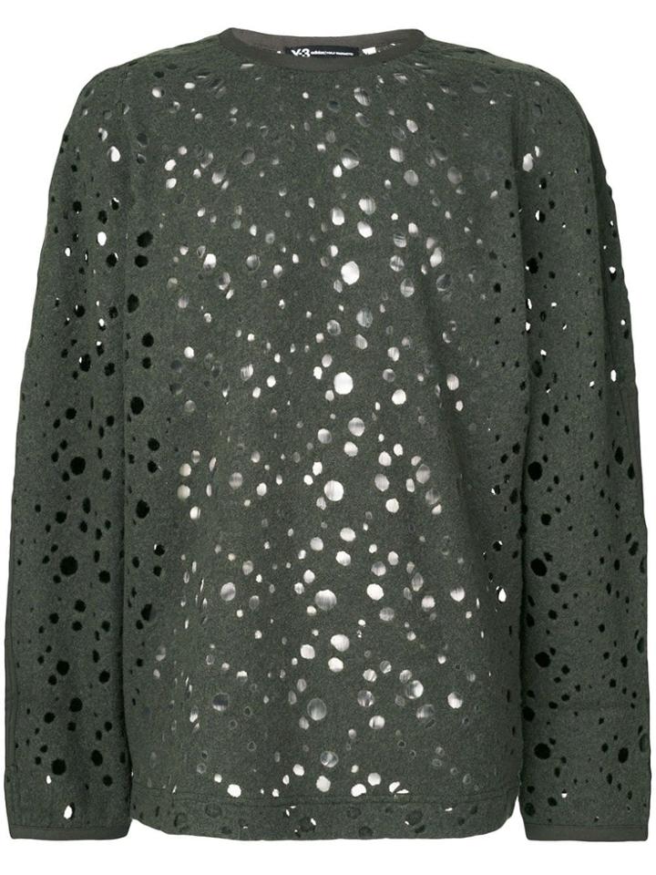 Y-3 Holes All Over Sweatshirt - Green