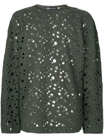 Y-3 Holes All Over Sweatshirt - Green