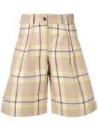 Jejia Checked Shorts - Do Not Use - Beige