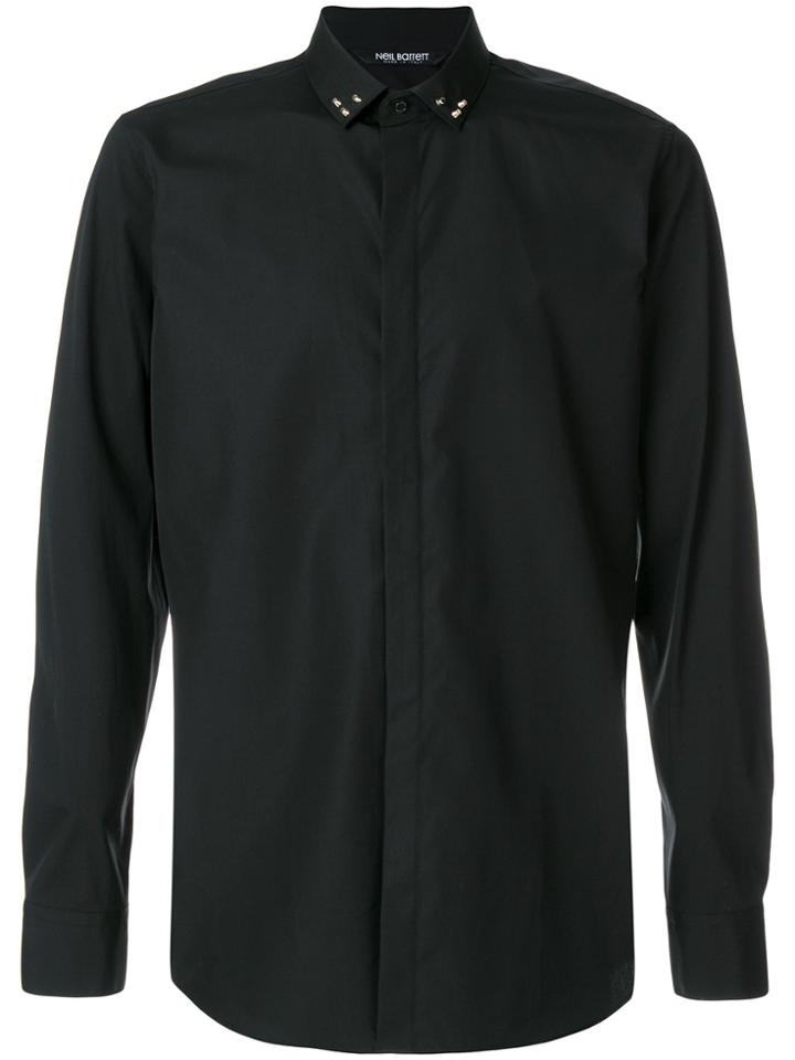 Neil Barrett Studded Collar Shirt - Black