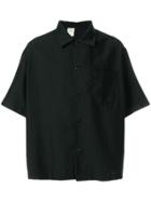 N. Hoolywood Boxy Short Sleeve Shirt - Black