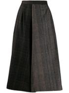 Stephan Schneider A-line Patchwork Skirt - Brown