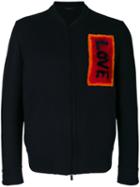 Fendi - Fur Embellished Bomber Jacket - Men - Polyamide/cupro/cashmere/virgin Wool - 50, Black, Polyamide/cupro/cashmere/virgin Wool