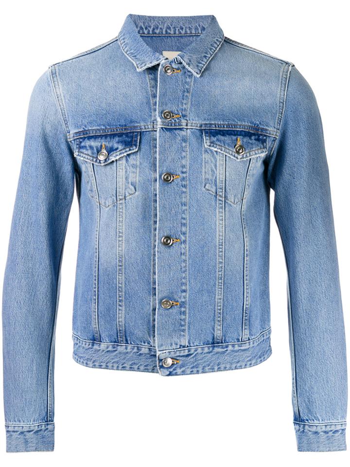 Harmony Paris Cropped Denim Jacket - Blue