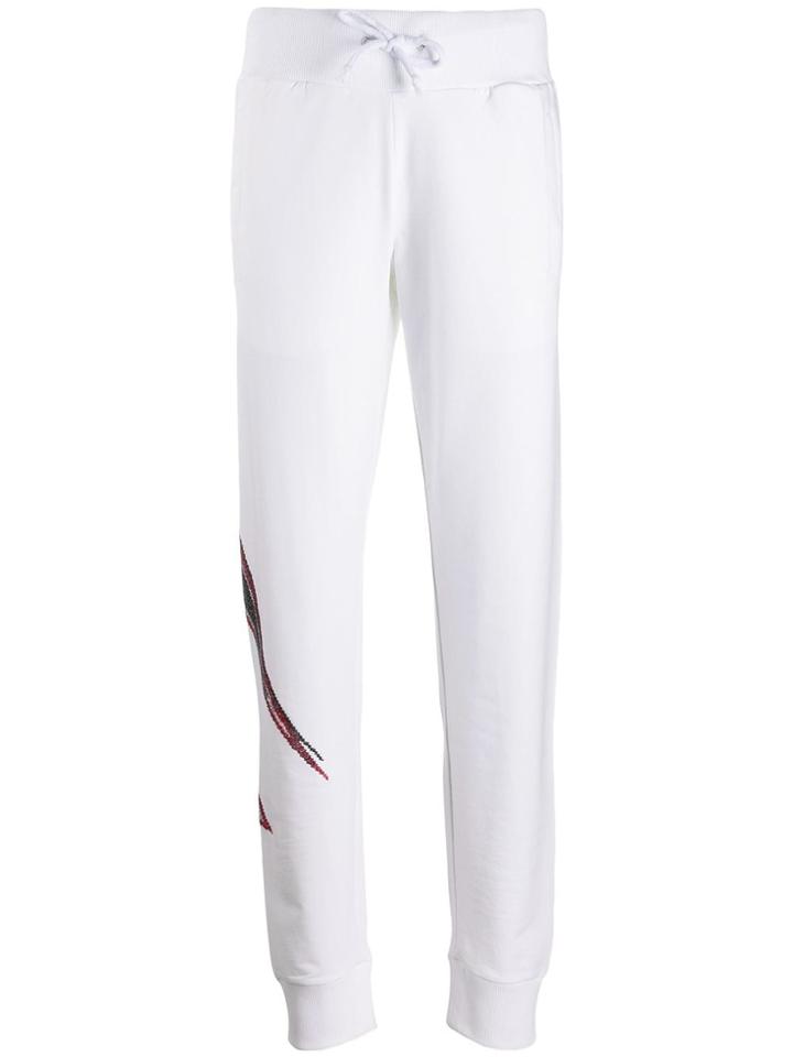 Philipp Plein Space Track Pants - White
