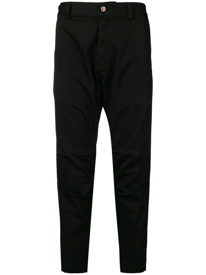 Overcome Knee Cut Out Trousers - Black