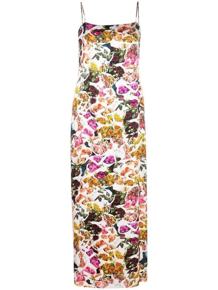 Adam Lippes Printed Cami Dress - White