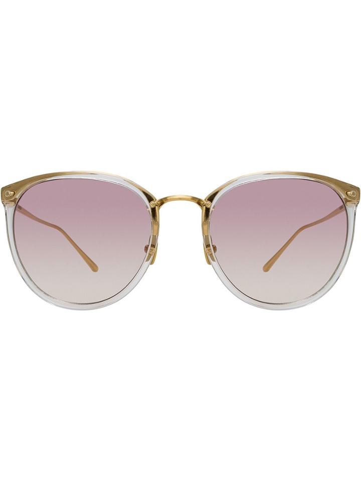 Linda Farrow Lfl251c60sun Clear Light Gold Pink Grad