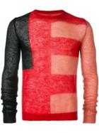 Rick Owens Biker Level Sweater - Red