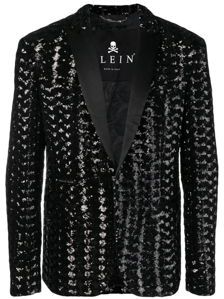 Philipp Plein Sequin-embellished Blazer - Black