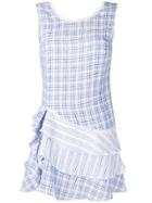 Ermanno Scervino Check Print Mini Dress - Blue