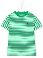 Ralph Lauren Kids Striped T-shirt, Toddler Boy's, Size: 4 Yrs, Green
