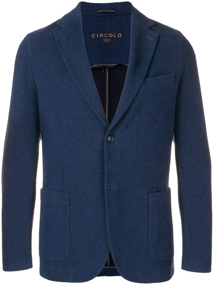 Circolo 1901 Classic Fitted Blazer - Blue
