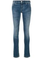 Emporio Armani Low Rise Skinny Jeans - Blue
