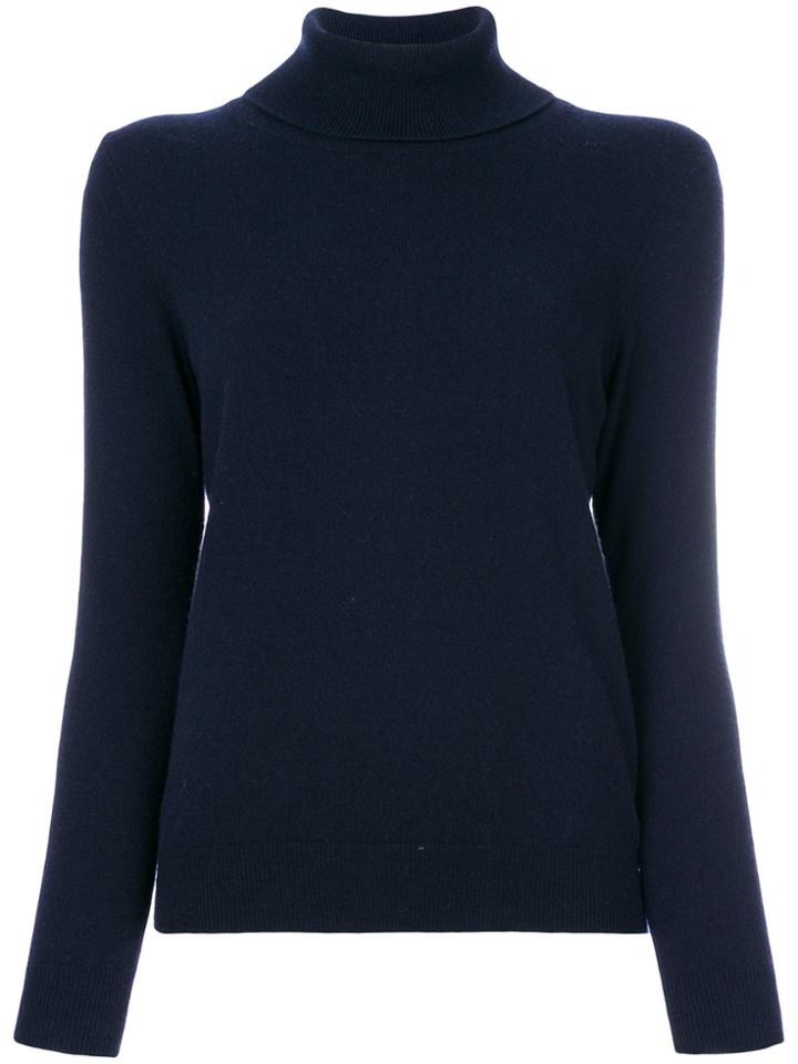 N.peal Cashmere Roll Neck Sweater - Blue