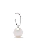 Wouters & Hendrix Gold 18kt White Gold Hoop Pearl Earring