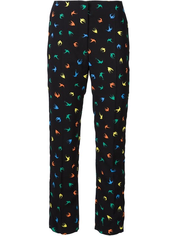 Sonia Rykiel Bird Print Cigarette Pants